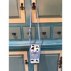 Women's Unbranded Light Blue Milk Carton Crossbody Bag One Size